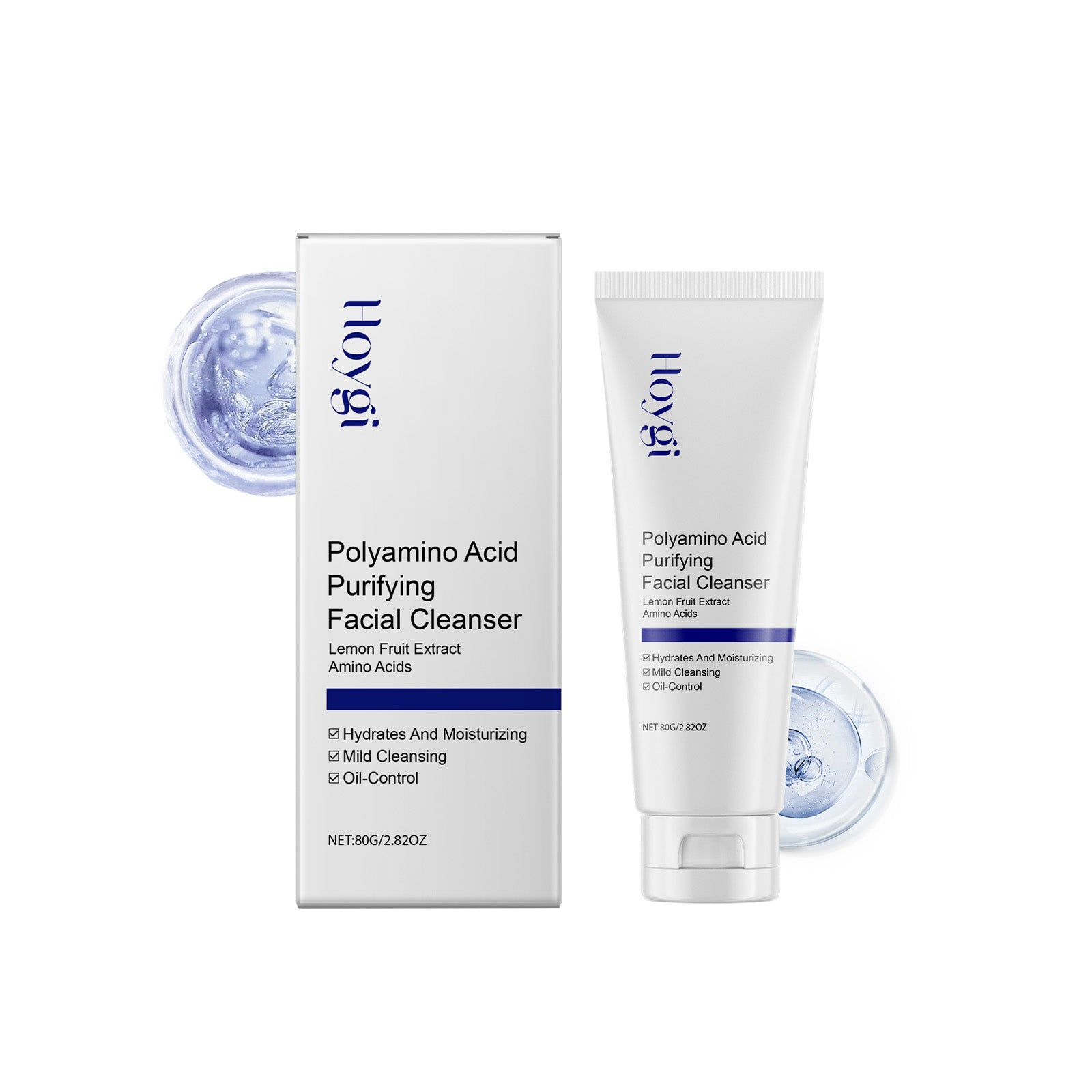 Acne Cleanser Gently Cleanses Pores And Clears Acne Refreshing And Non-Tight Moisturizing Moisturizing Cleanser - Korvel