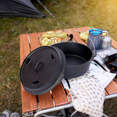 8 Quart Pre-Seasoned Cast Iron Dutch Oven with Lid