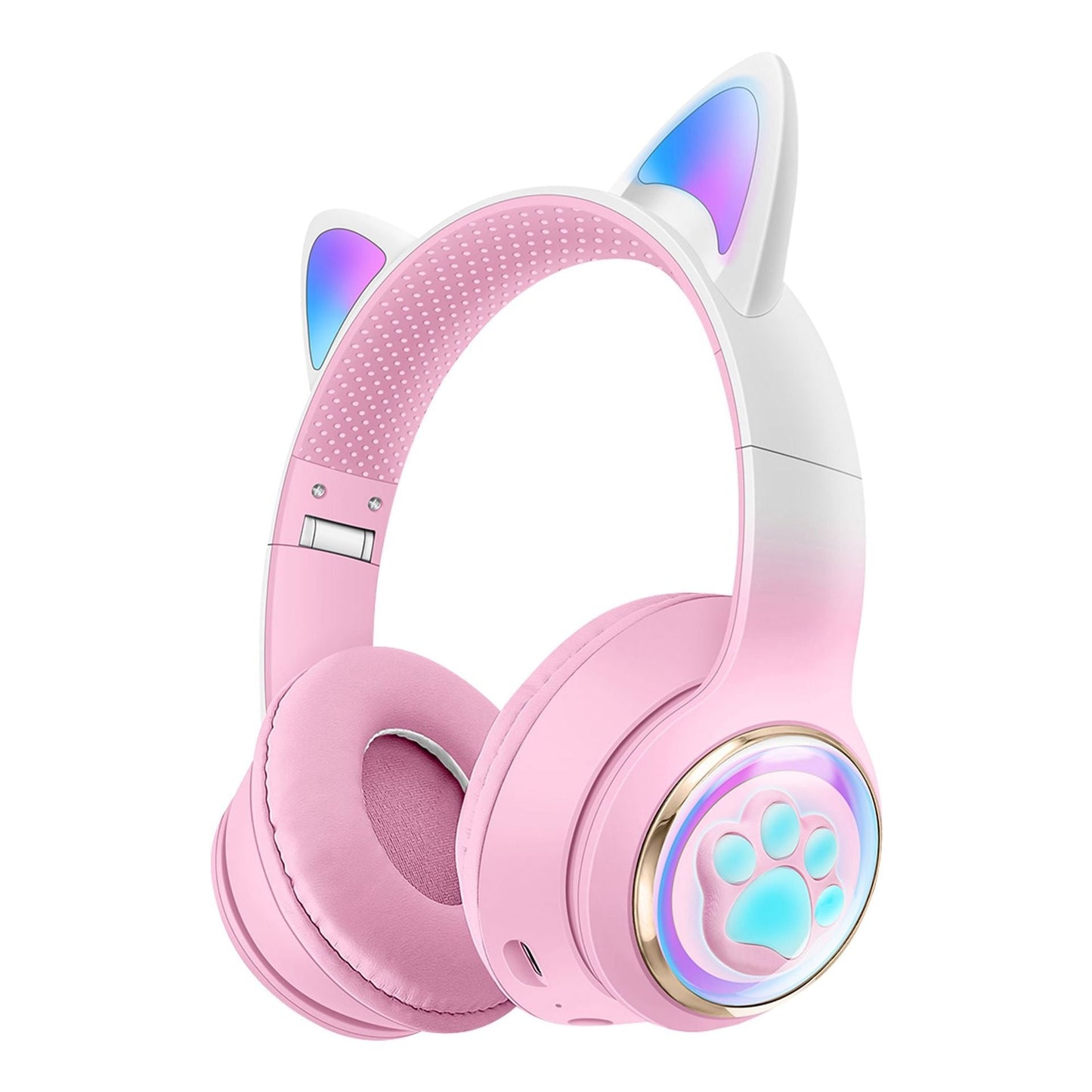 Luminous Cat Ears Bluetooth Over-Ear Headphones