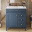 Meuble de salle de bain moderne de 30 pouces avec lavabo et rangement