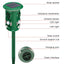 360° Solar Animal Repeller Animal Alarm Intelligent Sensor Cat and Dog Repeller - Korvel