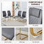 Premium Faux Leather Cushioned Dining Chairs with Metal Legs