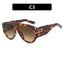 T-Shaped Large Frame Sunglasses - Personalized Women's Style