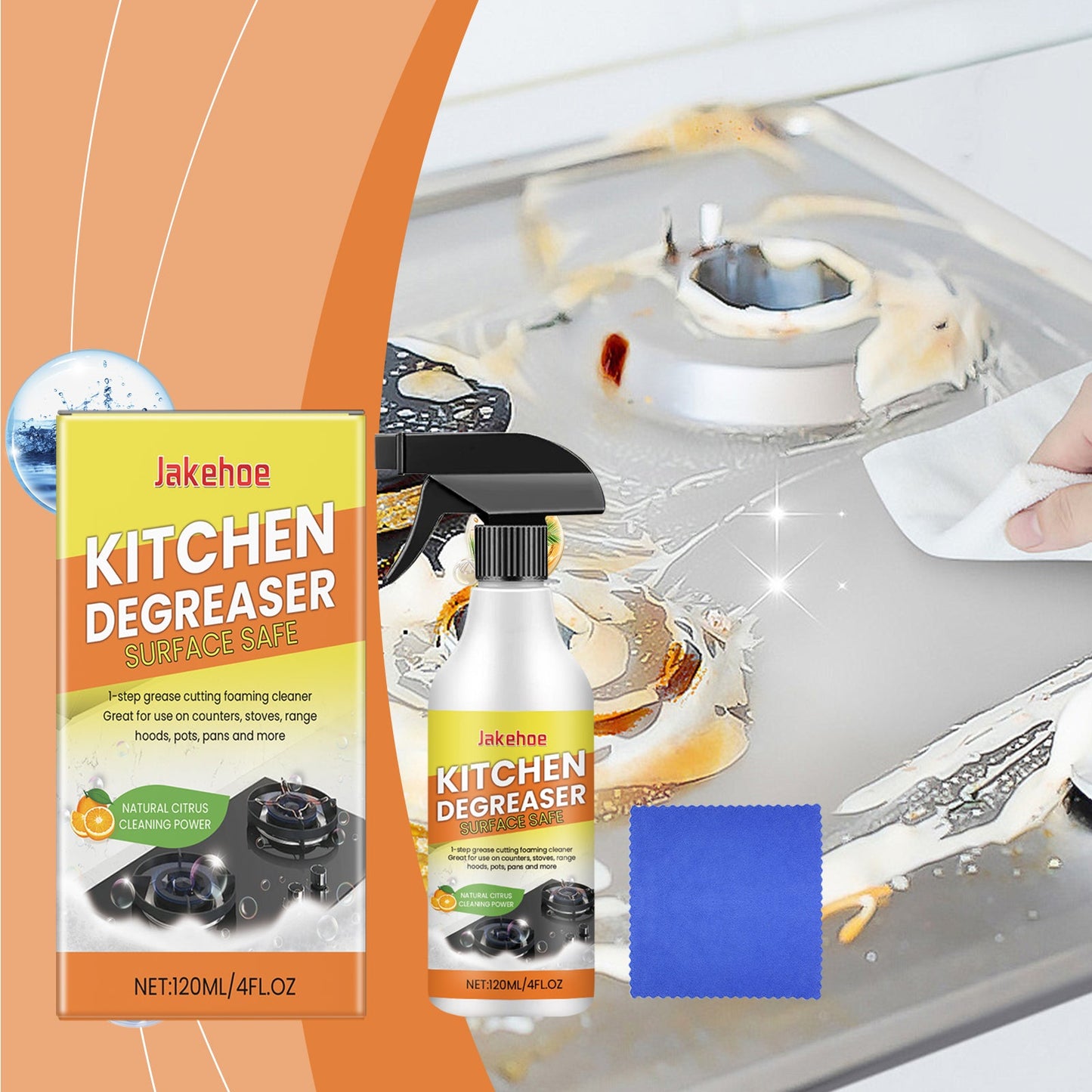 Premium Heavy Oil Foam Cleaner for Kitchen Appliances