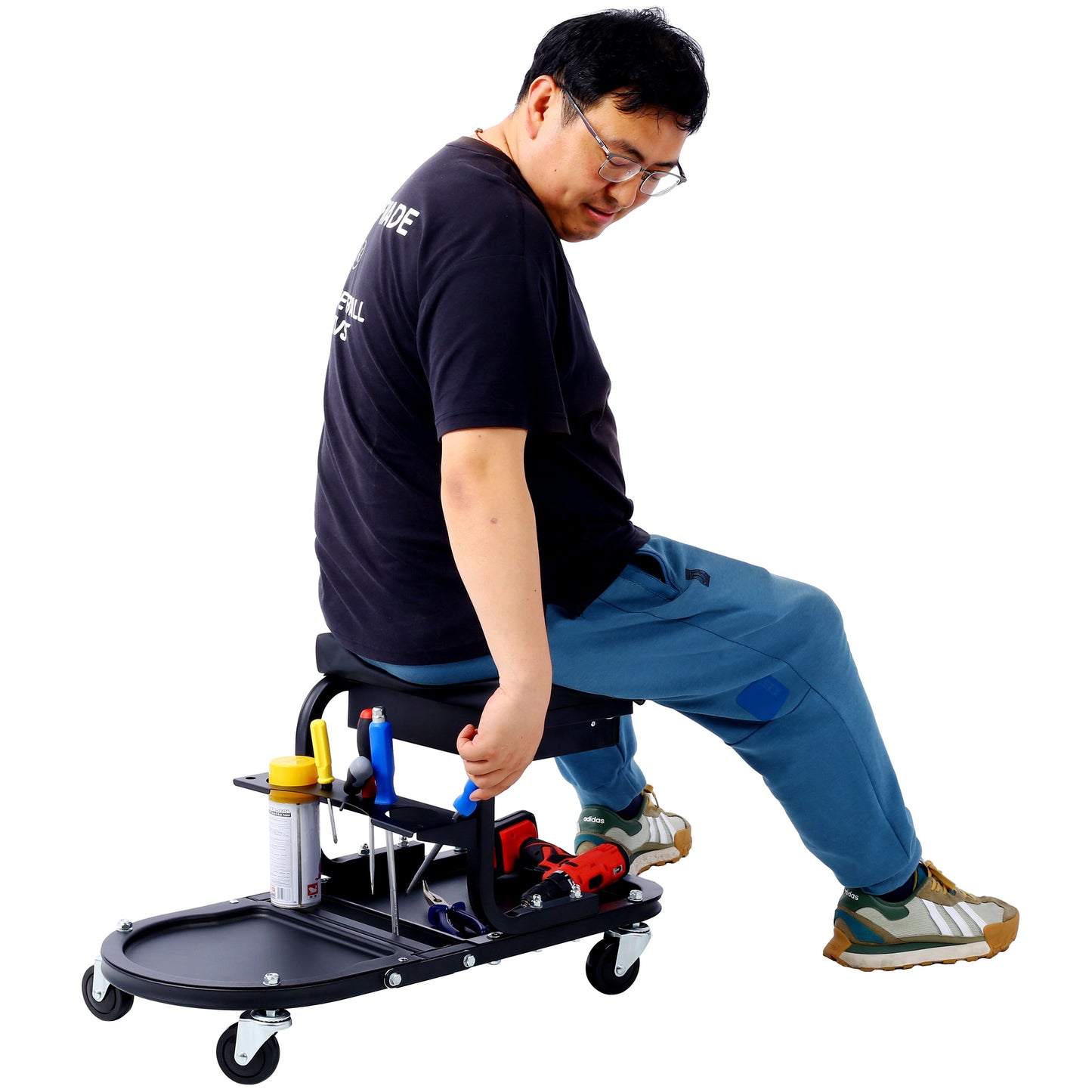 Ultimate Rolling Details and Multifunctional Car, 15'1/2 "x 8'3/4" x 18'1/2 "- Black - Korvel