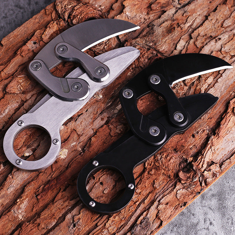 Mechanical Claw Knife Portable Outdoor Knife Camping Survival High Hardness Multi-Function All Steel Claw Folding Knife Outdoor Knife - Korvel