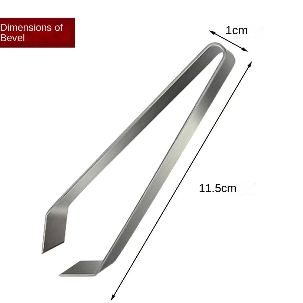 Stainless steel tweezers hair removal clip kitchen multifunctional hair removal tool for chicken and duck hair removal clip - Korvel
