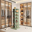 Green 360 Rotating Shoe Cabinet - 6 Layers