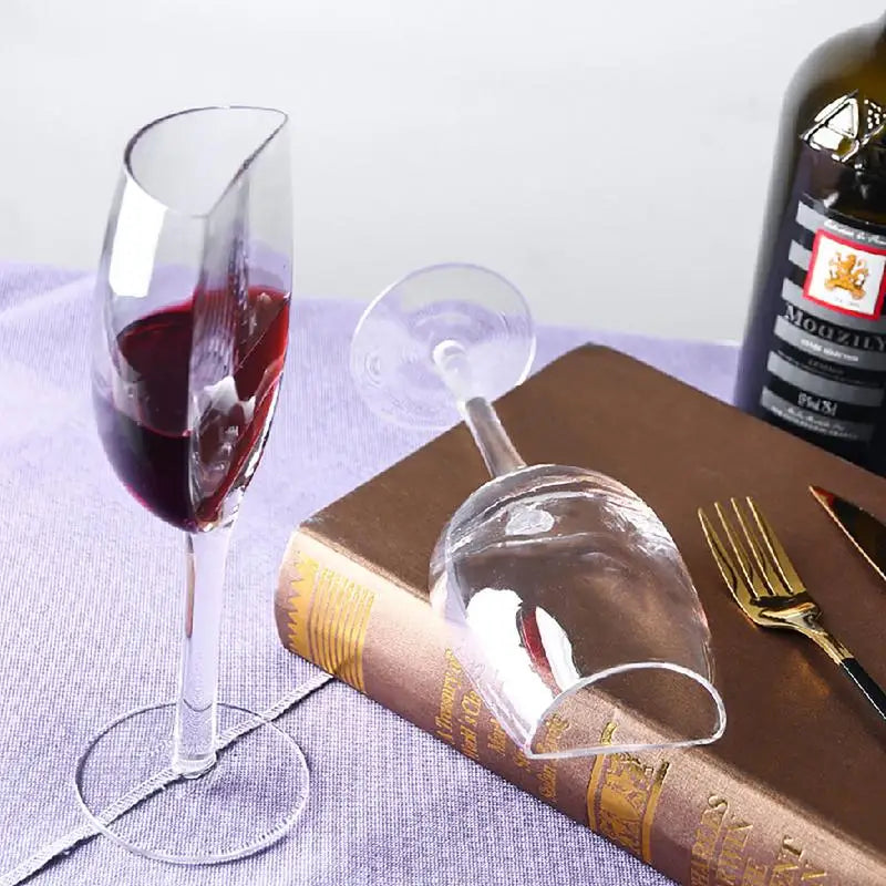 Creative Half Red Wine Cups Multi-use Vintage Tall Wine Glassware Long Stemmed Wine Champagne Glasses - Korvel