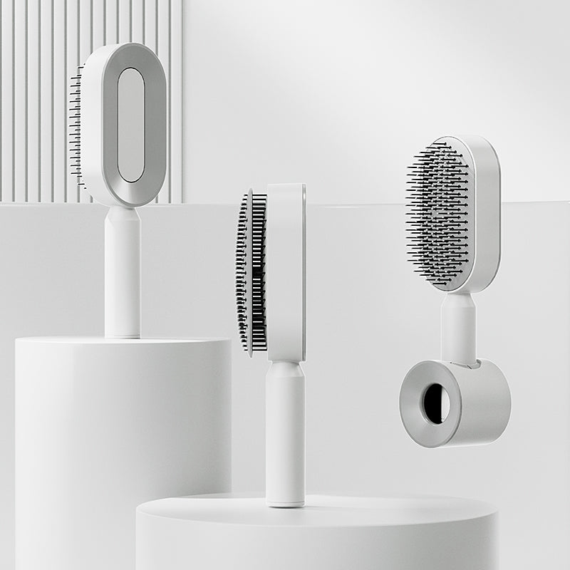 Upgraded Press Type Cleaning Design Air Cushion Comb For Women's Long Hair Air Bag Massage Comb Household Comb - Korvel