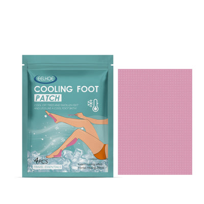 Cooling Foot Patch, Body Cooling External Physical Quick Cooling Patch Cool Refreshing Treatment Cold Compress - Korvel
