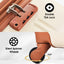 Antique White 3 Piece Luggage Set Hardside Spinner Suitcase with TSA Lock 20" 24' 28" Available - Korvel