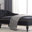 58-Inch Velvet Lounge Chair with Nailhead Trim
