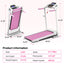 Foldable Treadmill 2.5HP Electric Folding Treadmill Running Walking Machine for Home Gym, Max 265 LBS Weight Capacity - Korvel