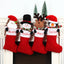 Christmas Decorations Single Head Hug Christmas Socks Gift Bag Candy Bag Christmas Eve Bedhead Pendant - Korvel