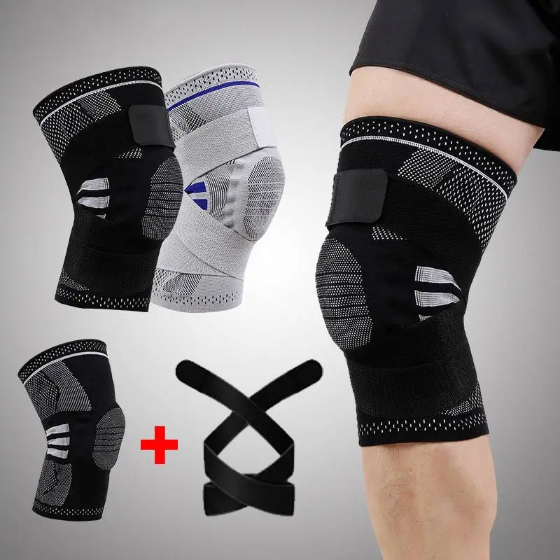 Faja de Rodilla Elástica Desmontable Premium con Soporte de Silicona