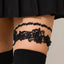 Sexy hot girl elastic band lace leg ring fashionable alloy ribbon tassel leg chain female - Korvel