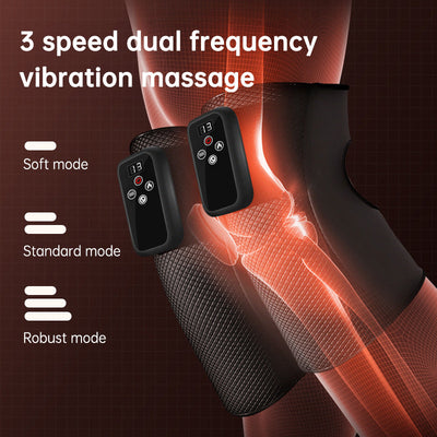Electric heating knee massage instrument, vibration moxibustion, shoulder and elbow joint pain, hot compress knee massager for old cold legs - Korvel