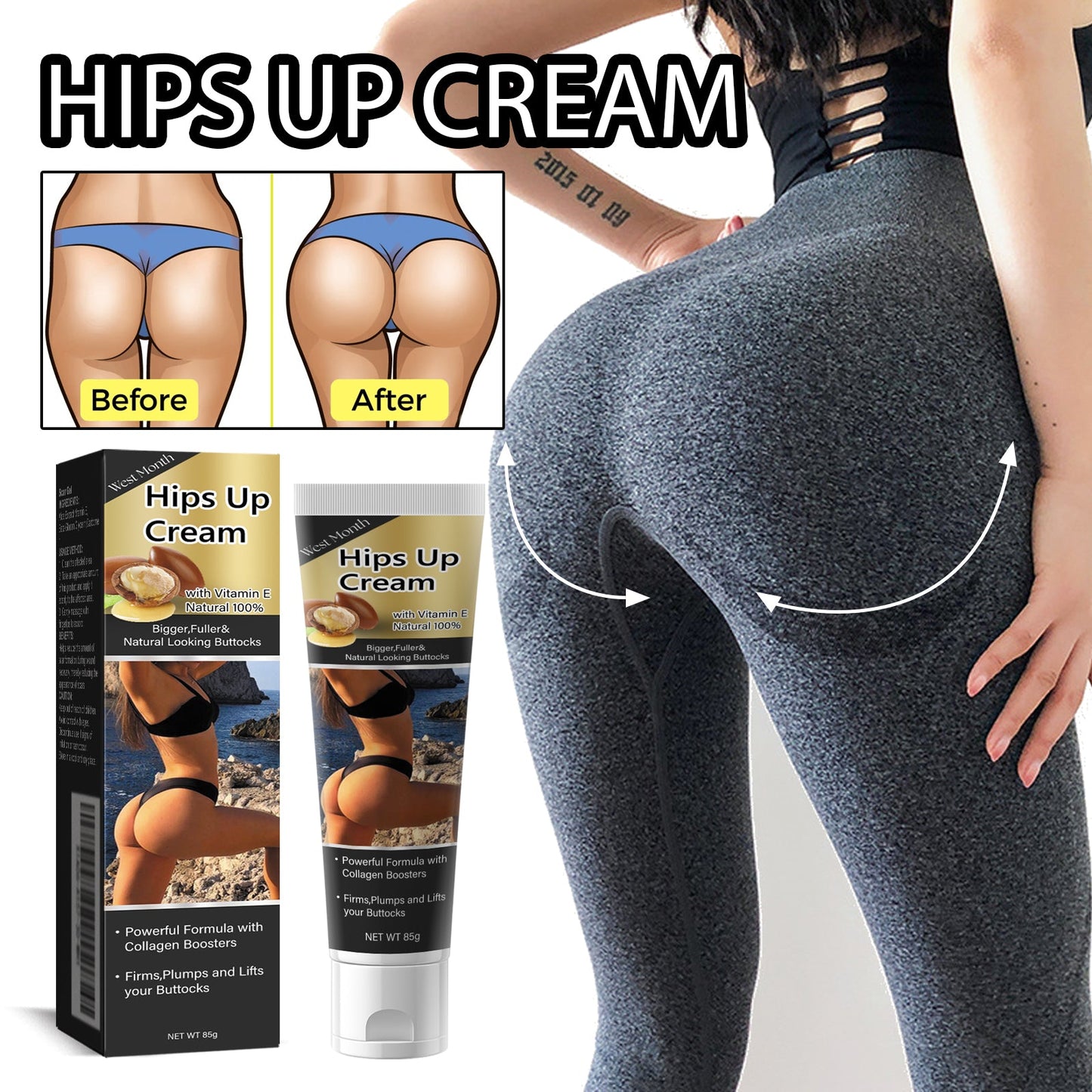 Butt Firming Cream, Moisturizing And Soothing Dry Skin, Firming Butt Skin And Buttock Beauty Cream - Korvel