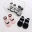 Autumn and Winter Baby Socks Silicone Anti slip Bottom Floor Socks Children's Shoes and Socks Cartoon Rainbow Strips Indoor Walking Shoes and Socks - Korvel