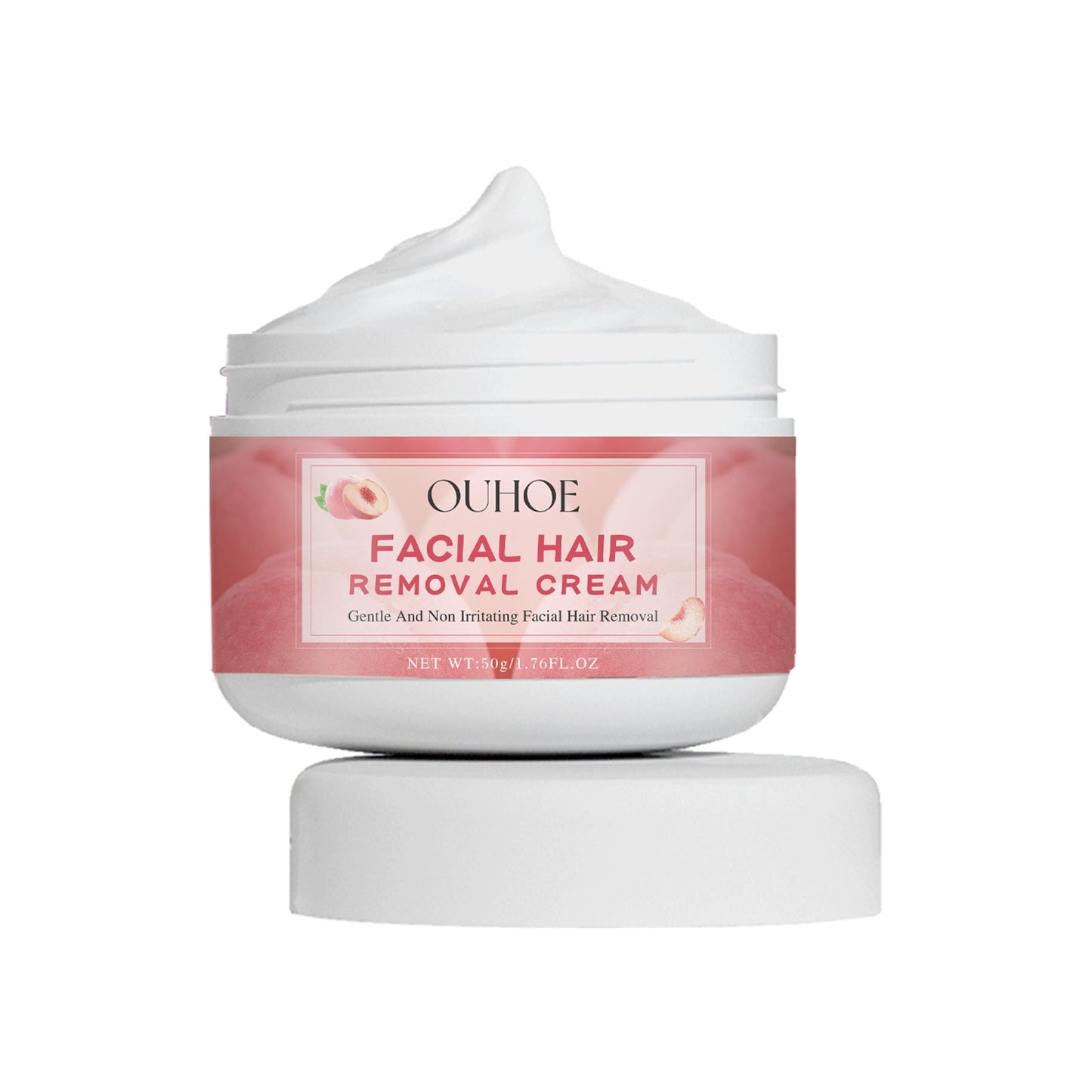 Ouhoe Peach Hair Removal Cream Gentle Non-Irritant Cleaning Ladies Facial Lip Hair Quick Hair Removal Cream - Korvel