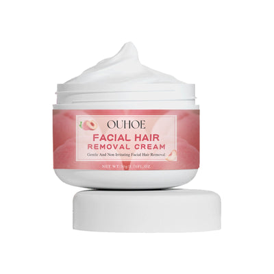 Ouhoe Peach Hair Removal Cream Gentle Non-Irritant Cleaning Ladies Facial Lip Hair Quick Hair Removal Cream - Korvel