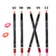 Makeup MH12 Color Mixed Waterproof Lip Liner Lip Nude Lip Pencil Lipstick Pen Set of 12 - Korvel