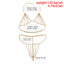 Exaggerated pearl chain bikini bra body chain sexy and fashionable body chain - Korvel