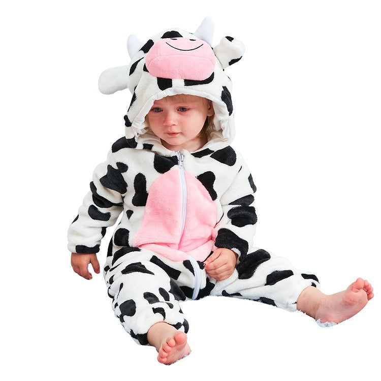 Baby jumpsuit, cow animal shaped pajamas - Korvel