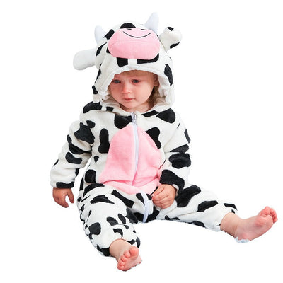 Baby jumpsuit, cow animal shaped pajamas - Korvel