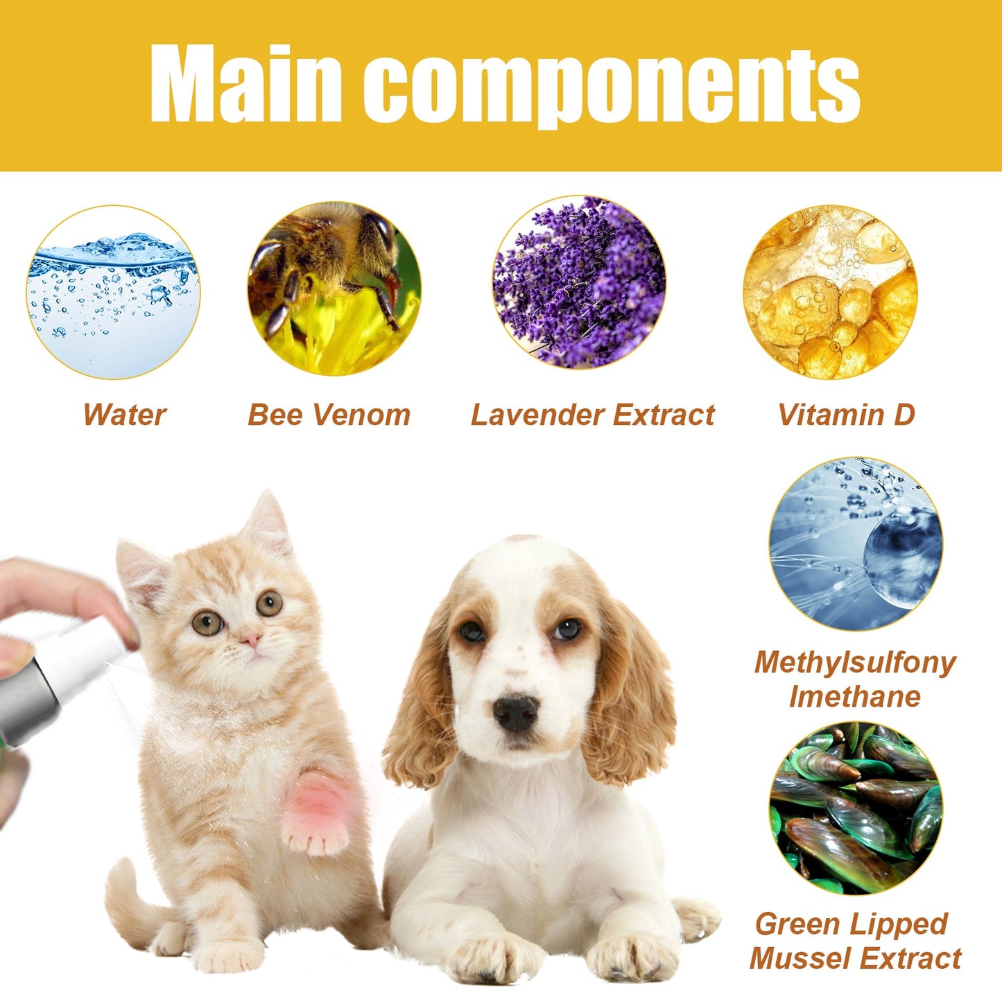 Spray Premium para la Reparación de Articulaciones para Gatos y Perros