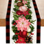 Christmas plaid linen table flag floral ball printed tablecloth entrance small tablecloth living room counter decoration tea flag - Korvel