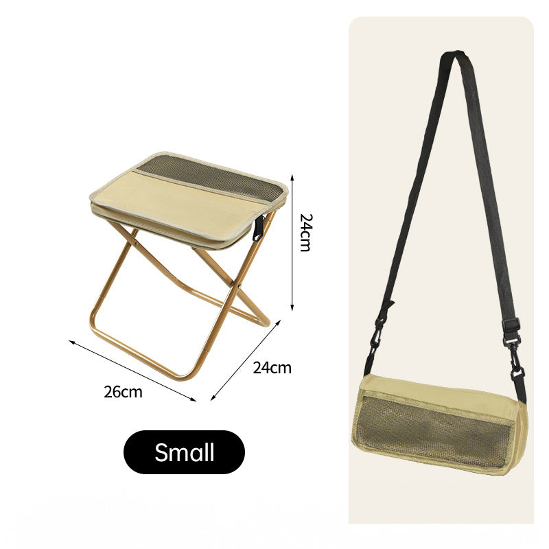 Tabouret pliant portable premium pour un confort en extérieur
