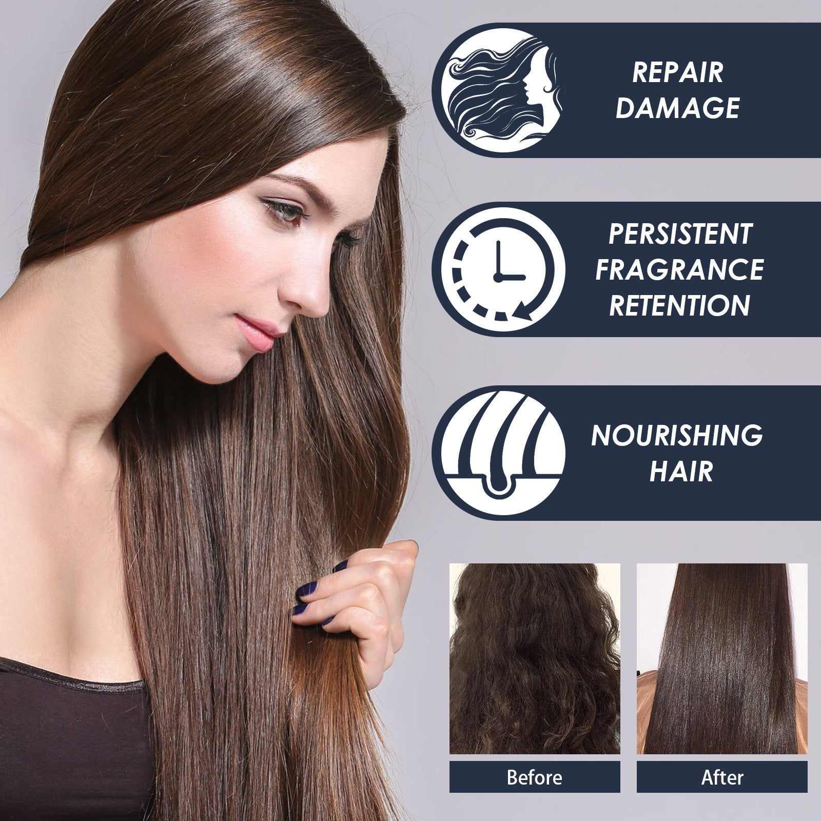 Straightening Hair Keratin Ratin Repair Cream, Repair Silky Hair Care Moisturizing Hair Mask Treatment Cream - Korvel