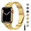 Suitable For Apple Watch S 3 4 5 iwatch S 7 8 9 Stainless Steel Metal Fine Steel Watch Chain With Five Beads - Korvel