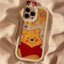 Coque de téléphone Cartoon Strawberry Bear pour iPhone 13/12/11/XS/7 Plus