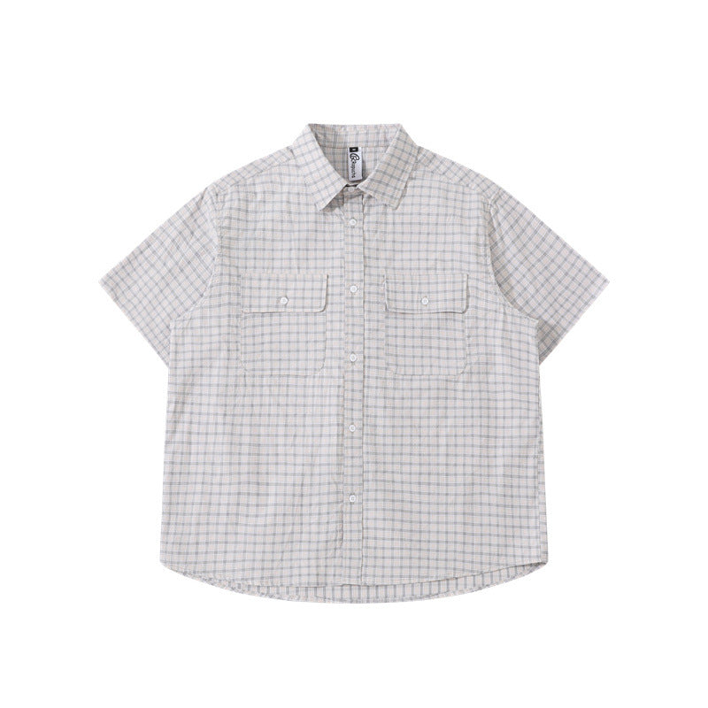 Premium Striped Pocket Short Sleeved Shirt
