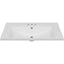 30" Single Bathroom Vanity Top with White Basin, 3-Faucet Holes, Ceramic, White - Korvel
