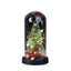 Christmas Gift LED Light Illumination Decorative Ornament Mini Christmas Tree Deer Glass Cover - Korvel
