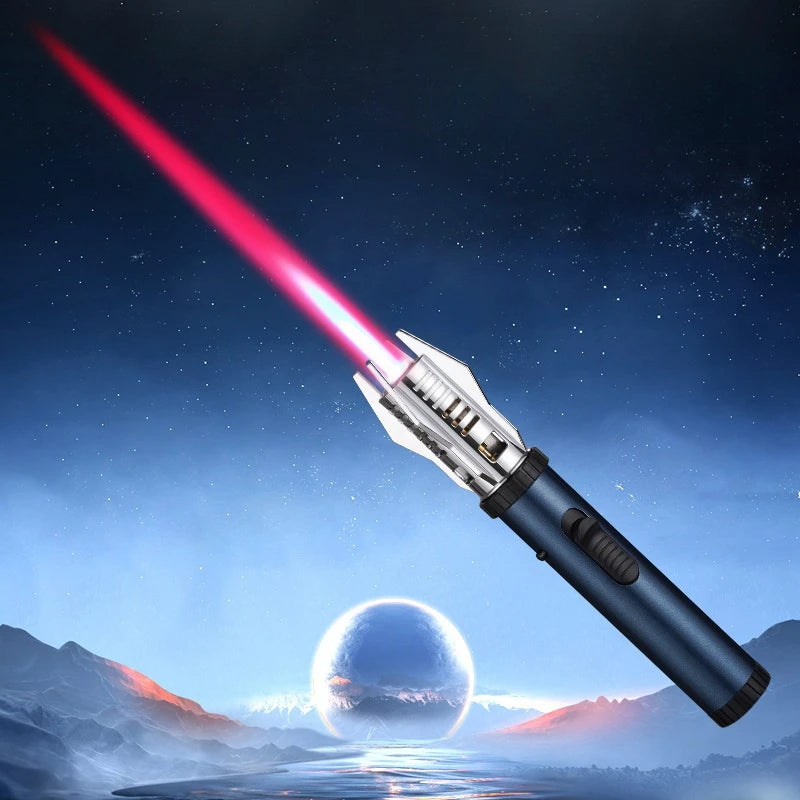 Planet Lightsaber Butane Gas Lighter 360° Use Metal Outdoor Windproof Turbine Torch Jet Lighter Gun BBQ Welding Cigar Tool - Korvel