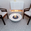 42 Inch Dark Gray Outdoor Concrete Propane Fire Pit Bowl