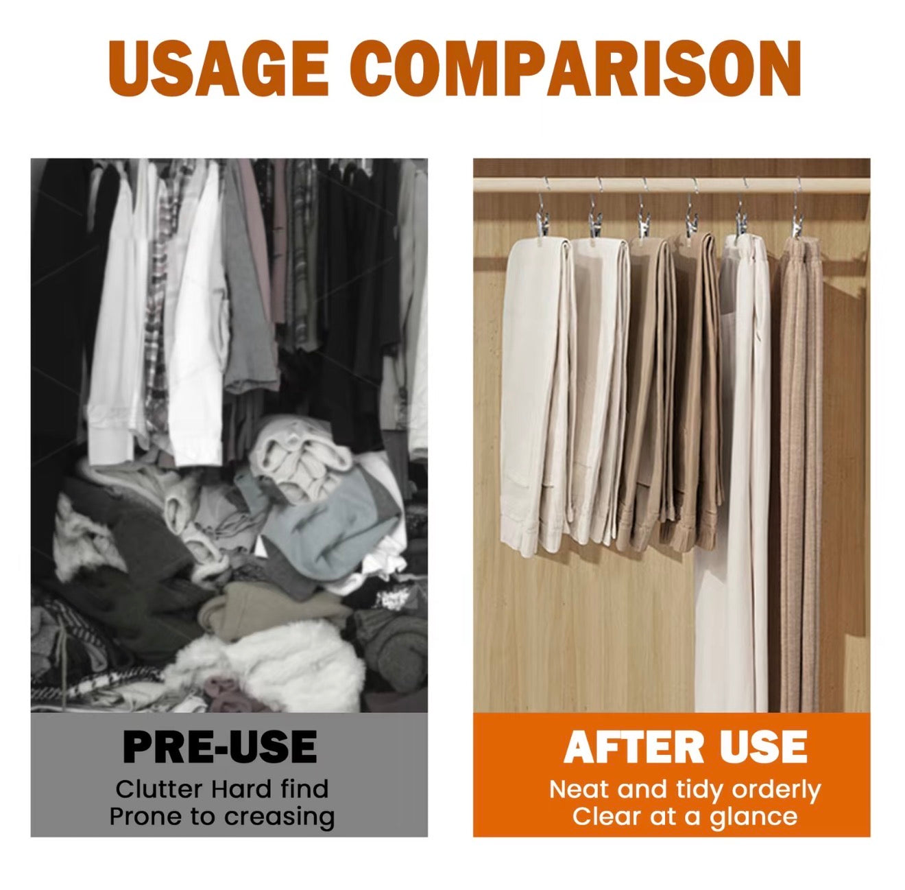 ClipRack Closet Hooks - Space-Saving Hanger Solution