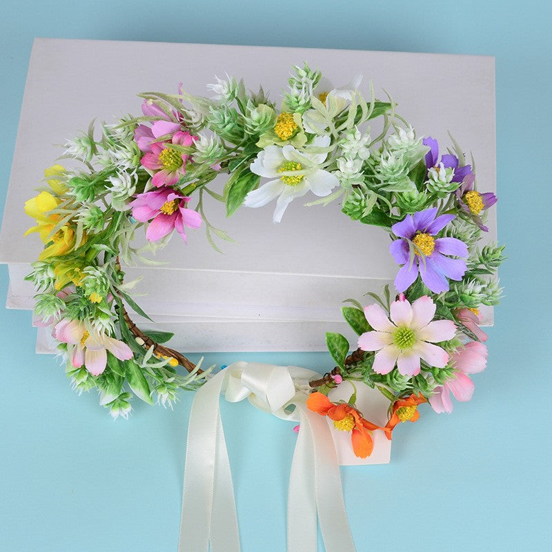 Hawaiian Seaside Floral Wreath Headwear