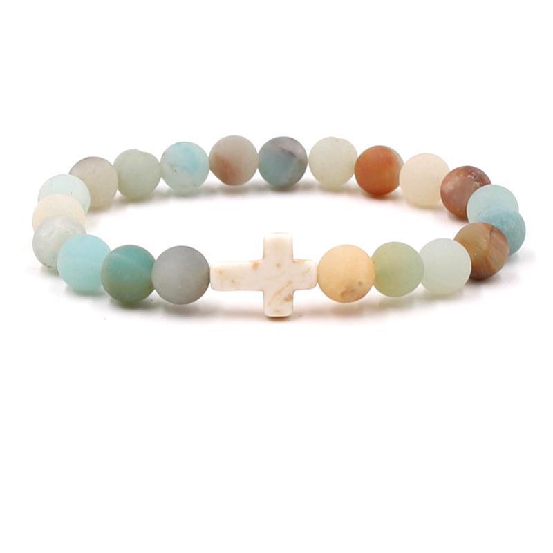 Fashion bead jewelry cross bracelet - Korvel
