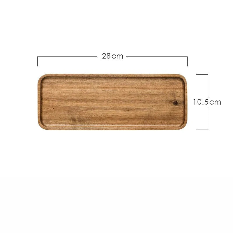 Platos de Madera Hechos a Mano - Elegantes Bandejas Cuadradas