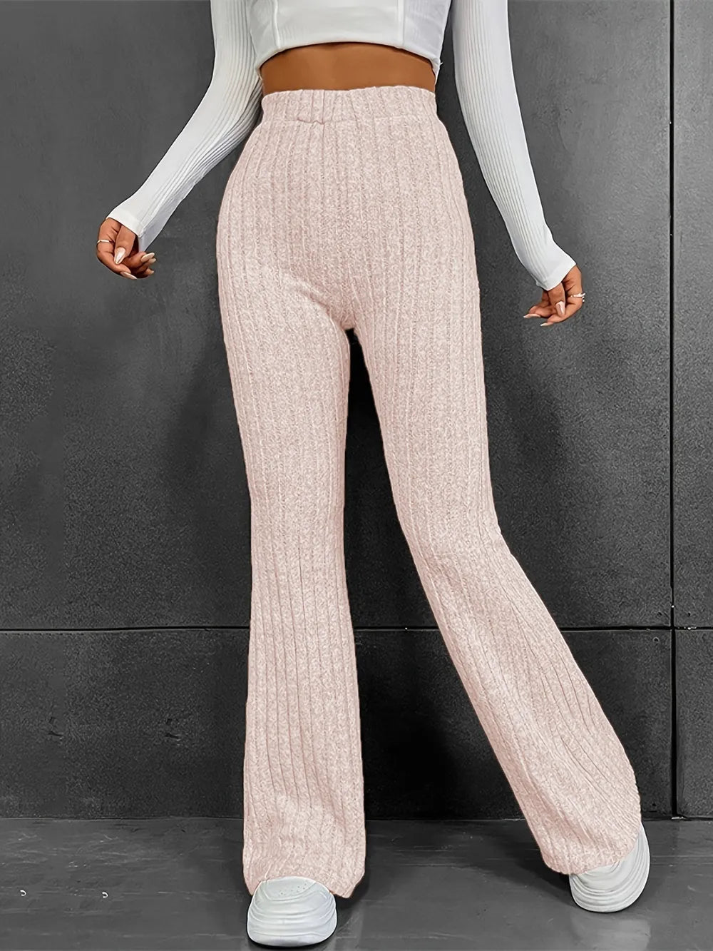 Stylish High-Waisted Micro Flared Pants for Women