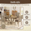 Set of 2 Modern Farmhouse Dining Chairs - Distressed Solid Wood