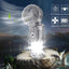 Portable Outdoor LED Camping Lantern With Fan Solar Charge Rechargeable Light Hanging Tent Lamp Fish Flashlight - Korvel