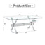 Dining table Modern tempered glass dining table 79 ''x39''x30 '' 1105 - Korvel
