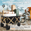 Chariot de Plage Pliable Haute Résistance avec Grandes Roues